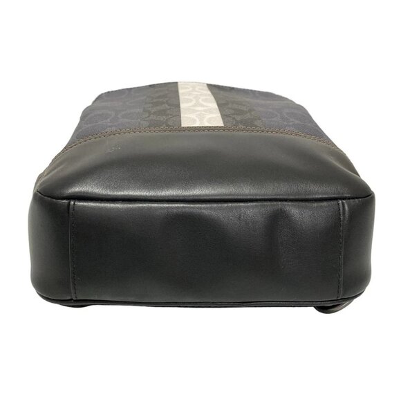 COACH Graham Pack Signature Canvas with Varsity Stripe C3229 Black Cream - - Picture 4 of 8